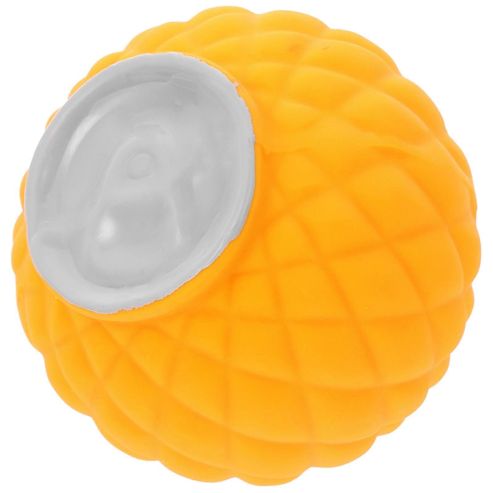 Latex Dog Toy Dog Squeaky Ball for Puppy Plaything 3Pcs Yellow