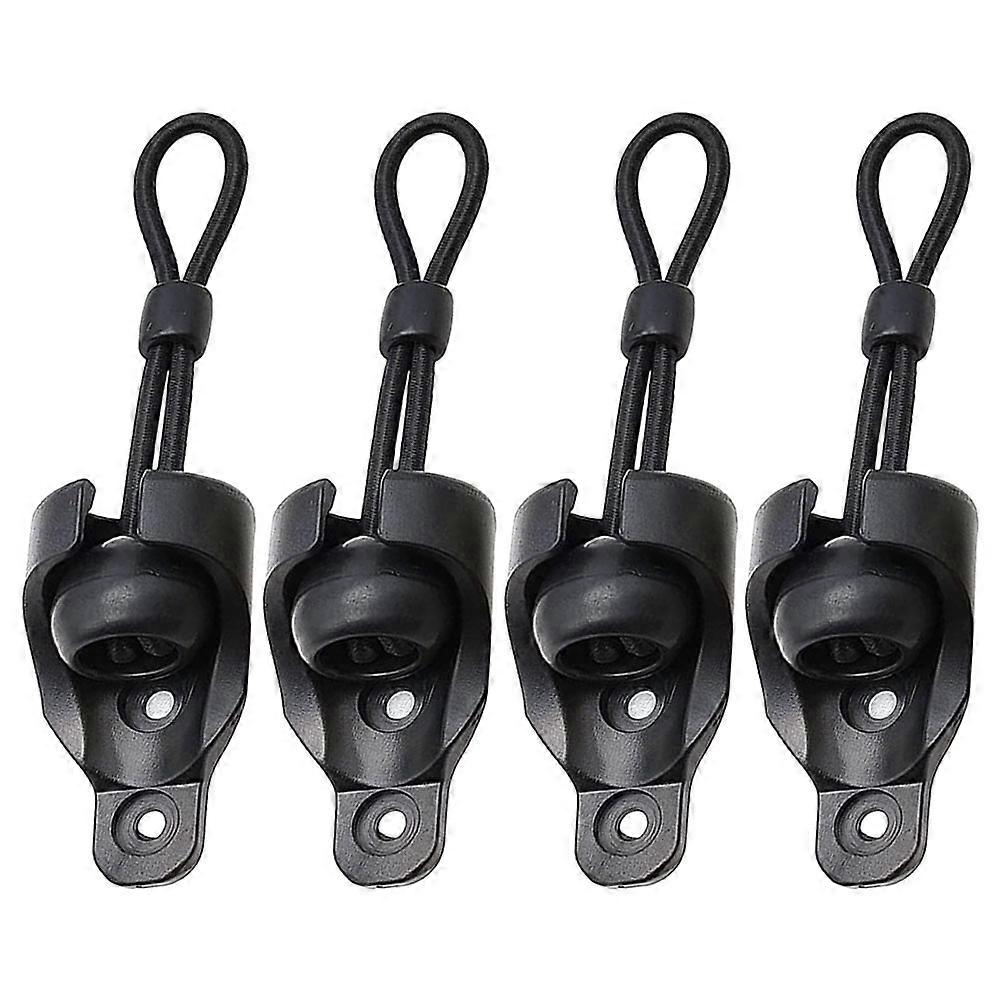 Roller Blind Fixing Bungee Cord Lock Kit Replacement 4Sets Black