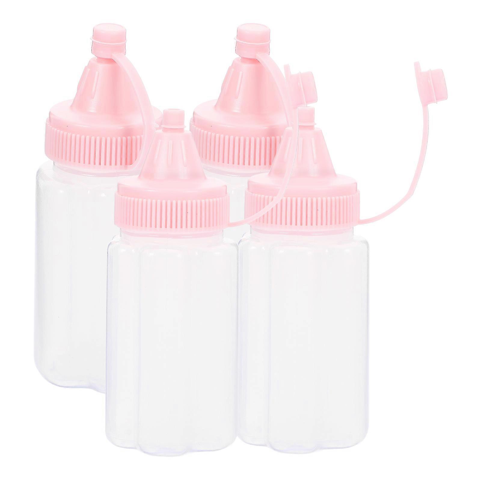 Condiment Bottle Kitchen Gadgets for Storage 20Pcs Pink Bottles