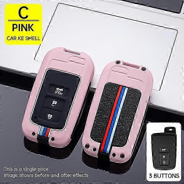Button Key Fob Shell Cover Case For Toyota Camry Corolla Avalon Rav4 Land Cruiser chr auris Car Remote Key Holder Protector 2025