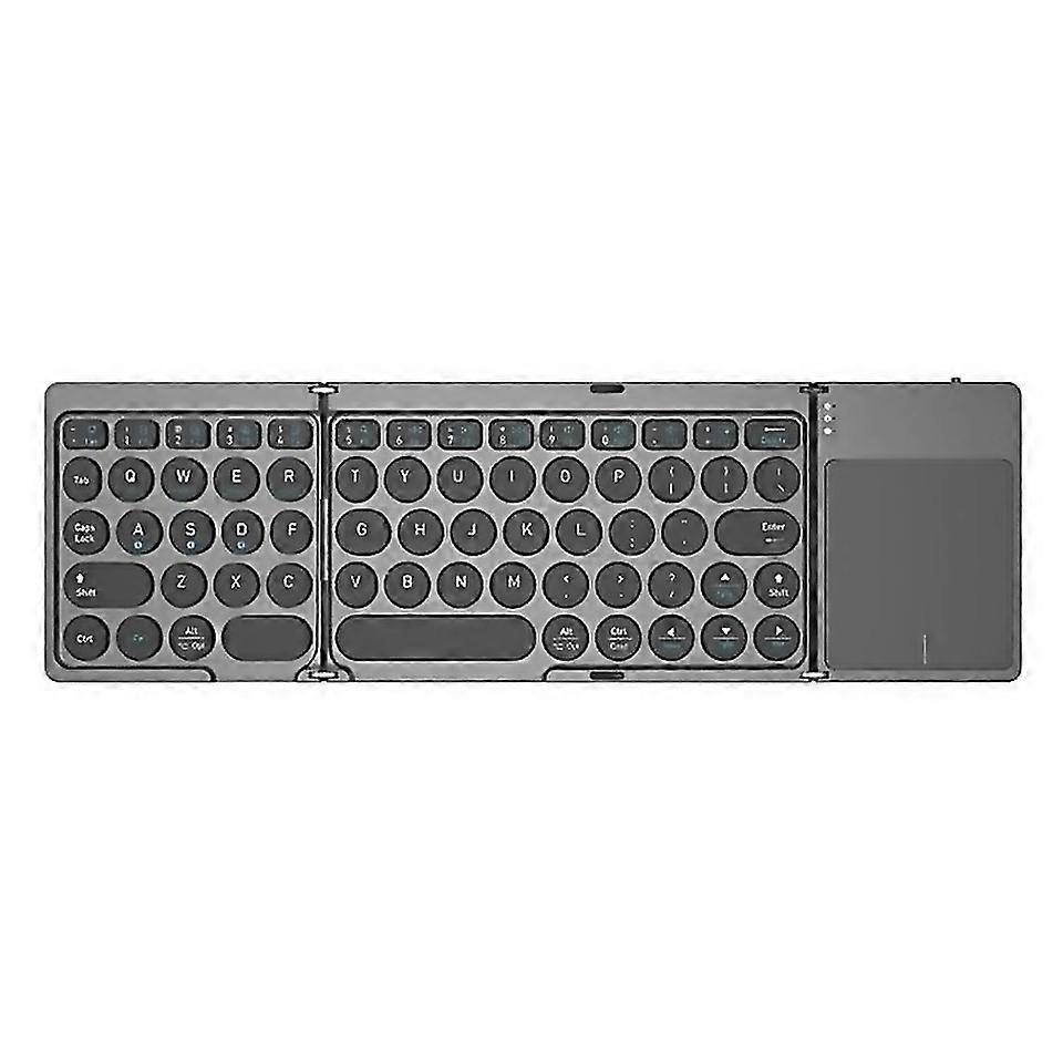 For New Kf86 Max Foldable Wireless Bluetoothcompatible Keyboard With Touchpad