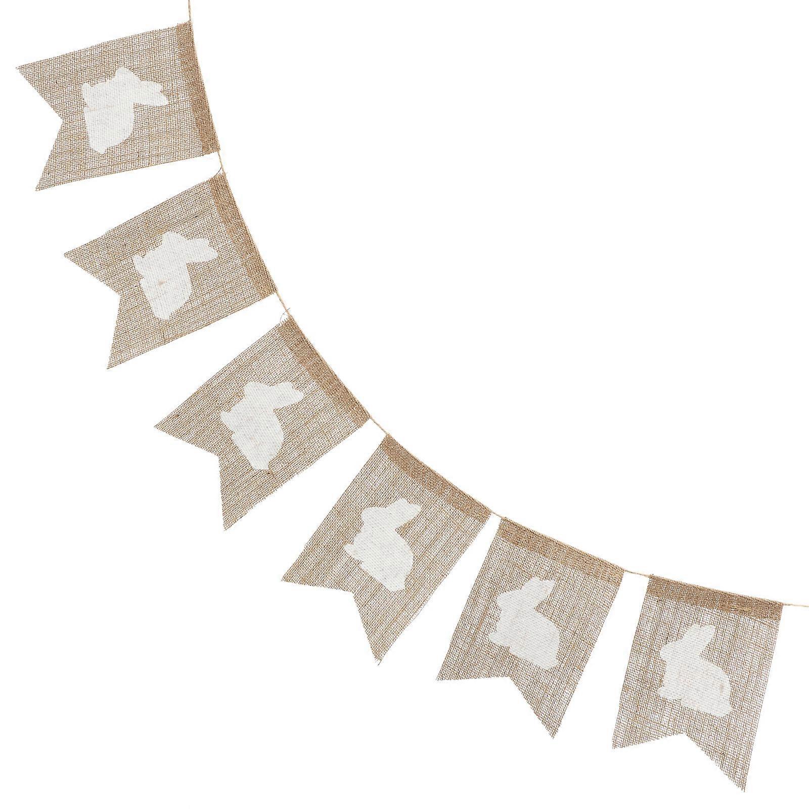 Easter Party Decorative Banner 3Pcs 7.07X5.11In Colorful Simple Design Perfect For New Year Celebration Atmosphere
