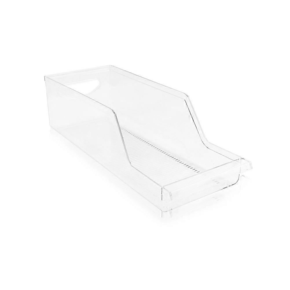 Refrigerator Containers 2Pcs Beverage Storage Racks For Kitchen And Pantry Clear Rectangular Food Safe