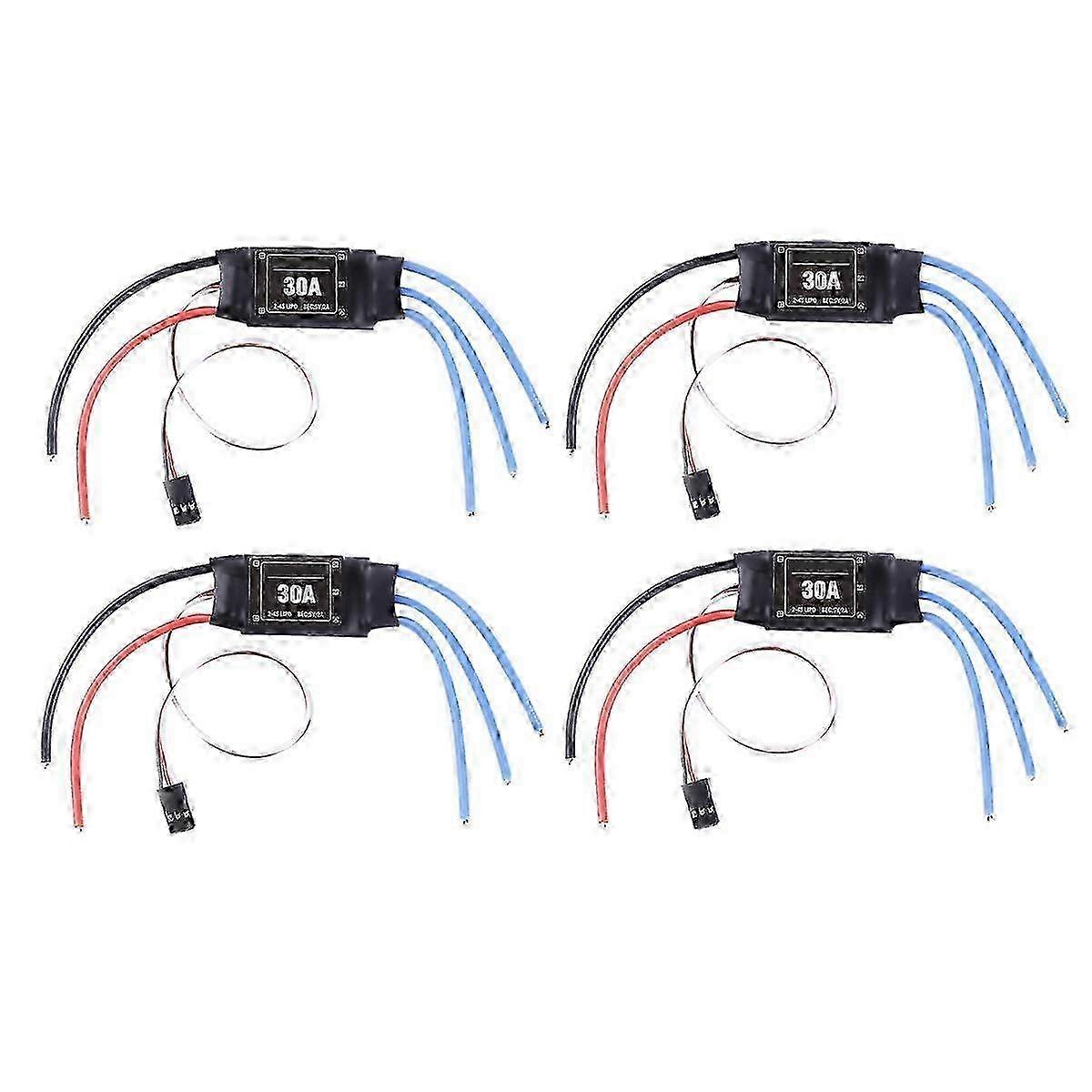 4PC 2-4S 30A RC Brushless ESC suitable for 2 to 4S Lipo Battery DIY Quadcopter 2025