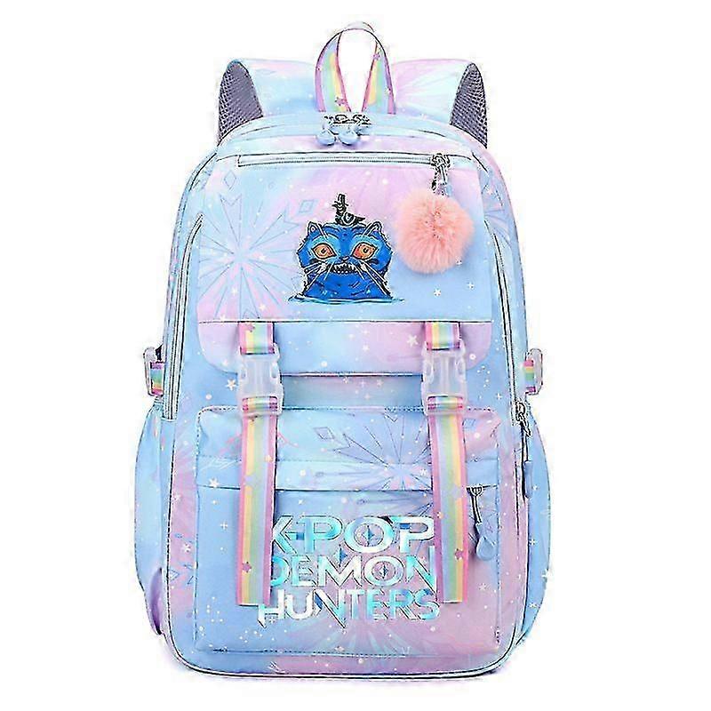 KPop Demon Hunters Print Backpack Students Schoolbag _d A