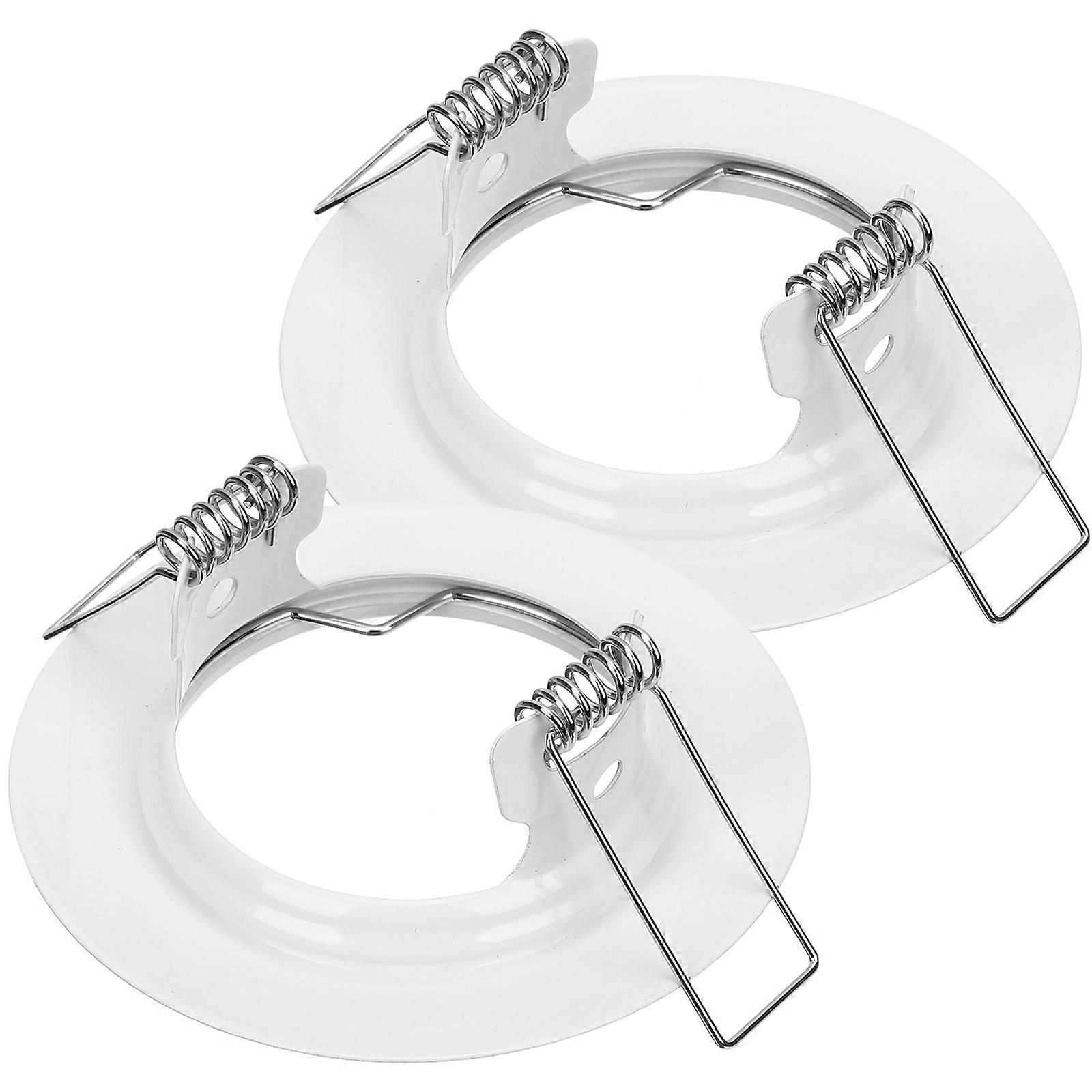 White Recessed Lighting Trim Cover for Gu10 Bulb Light Replace 4Pcs