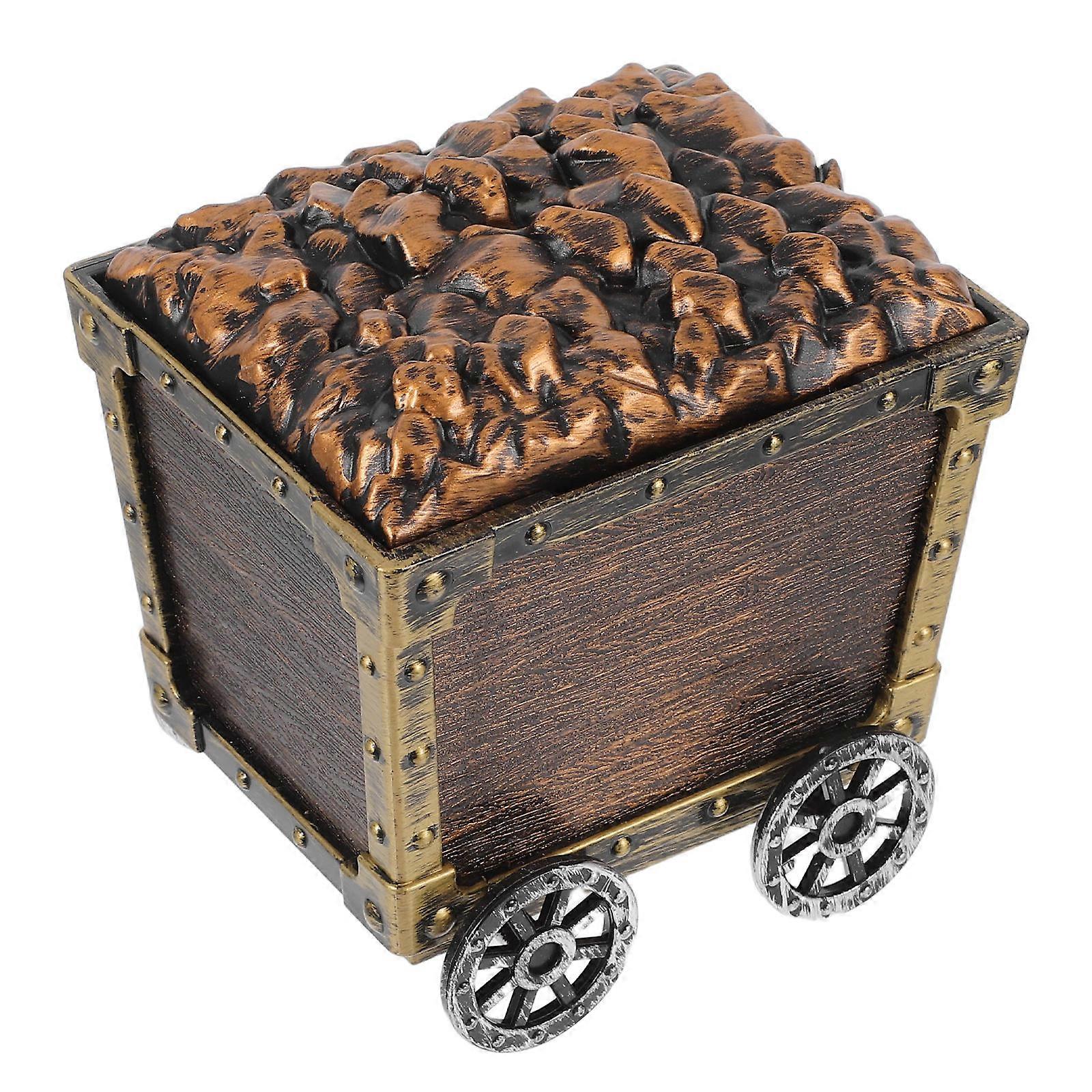 Mining Cart Toy Creative Treasure Chest for Storing Gems and Small Toys