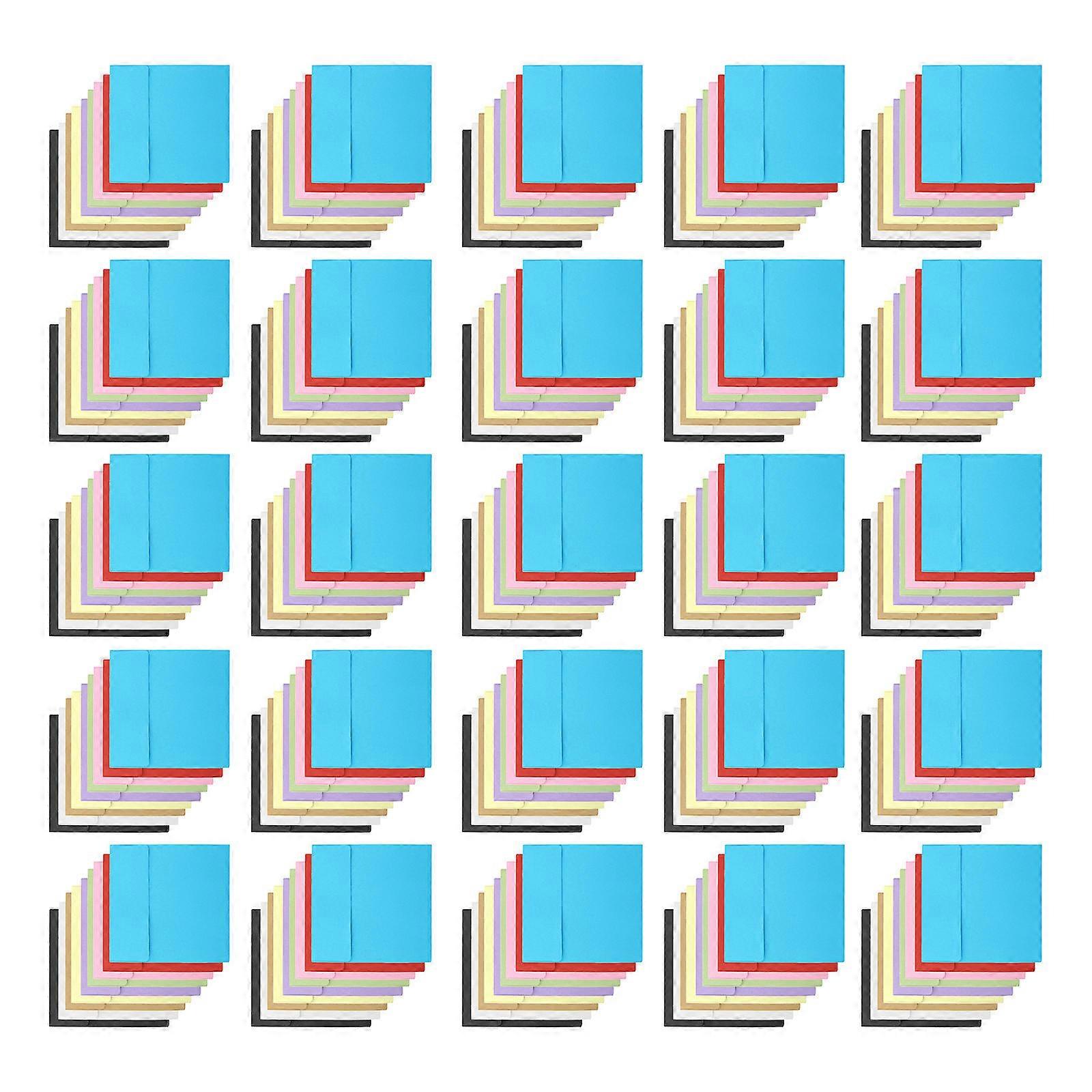 Assorted Color Kraft Paper Envelopes for Cash Storage 500Pcs