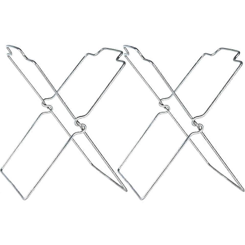 Hanging Trash Bag Holders Stainless Steel for Kitchen Garbage 4Pcs