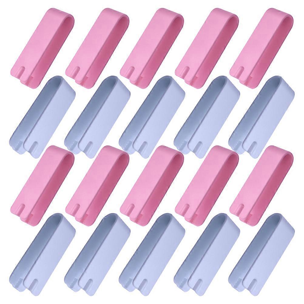 20Pcs Nut Cracking Tool Set Professional Melon Opening Clamps For Outdoor Use Assorted Color Convenient Plastic