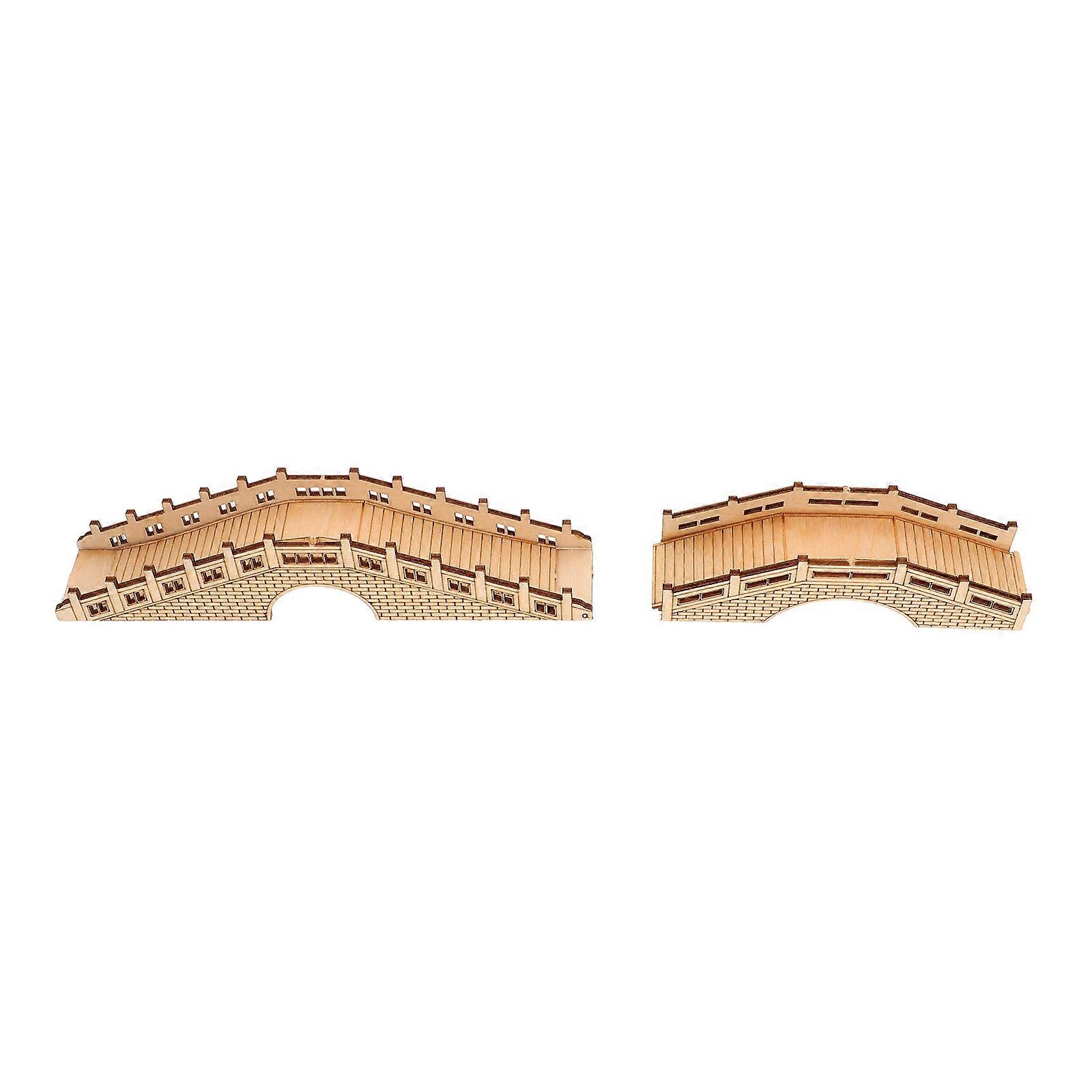 Micro Landscape Bridge Model With High Realism Ancient Design 6Pcs For Sand Table Use