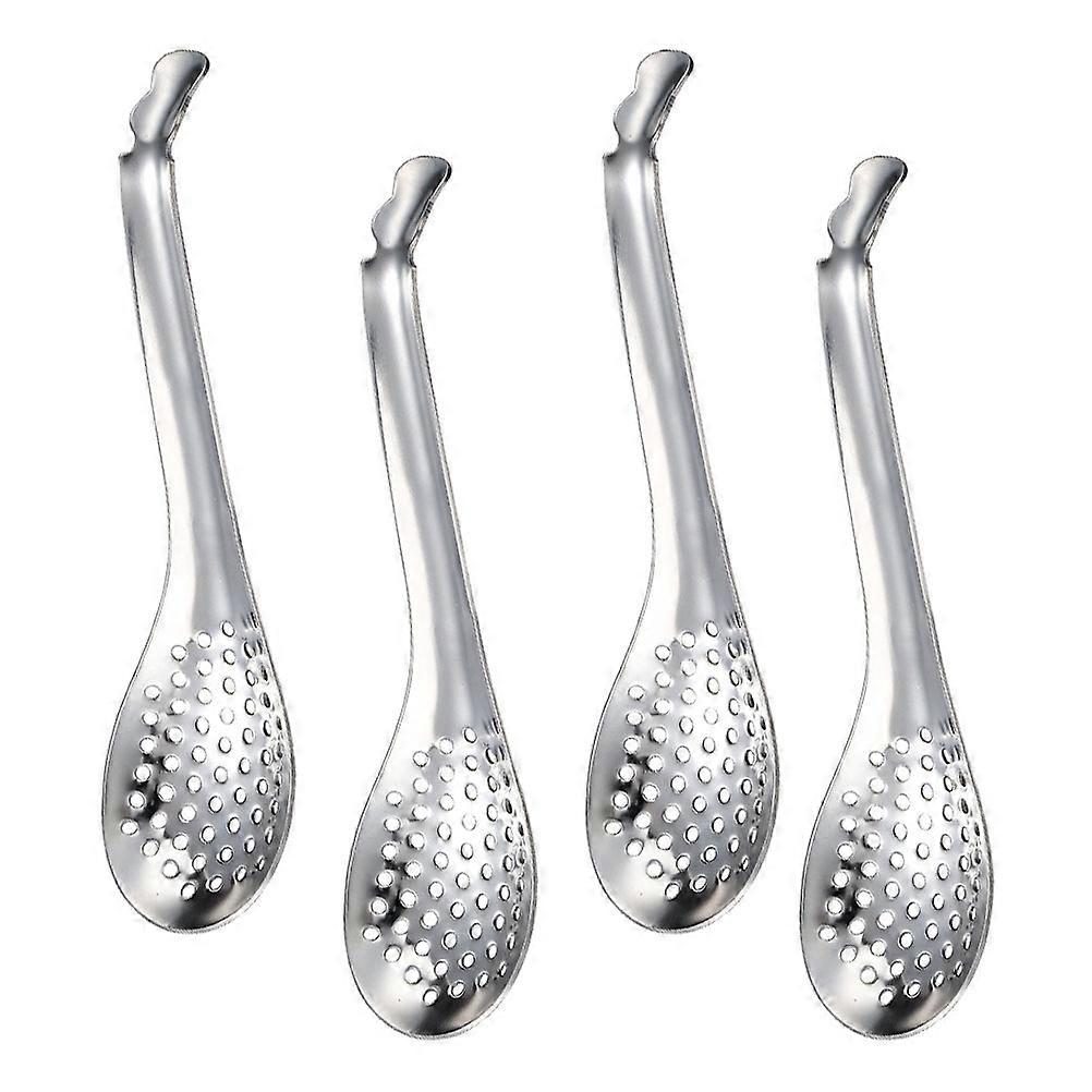 Stainless Steel Caviar Colanders for Kitchen Use 8Pcs Slotted Spoons