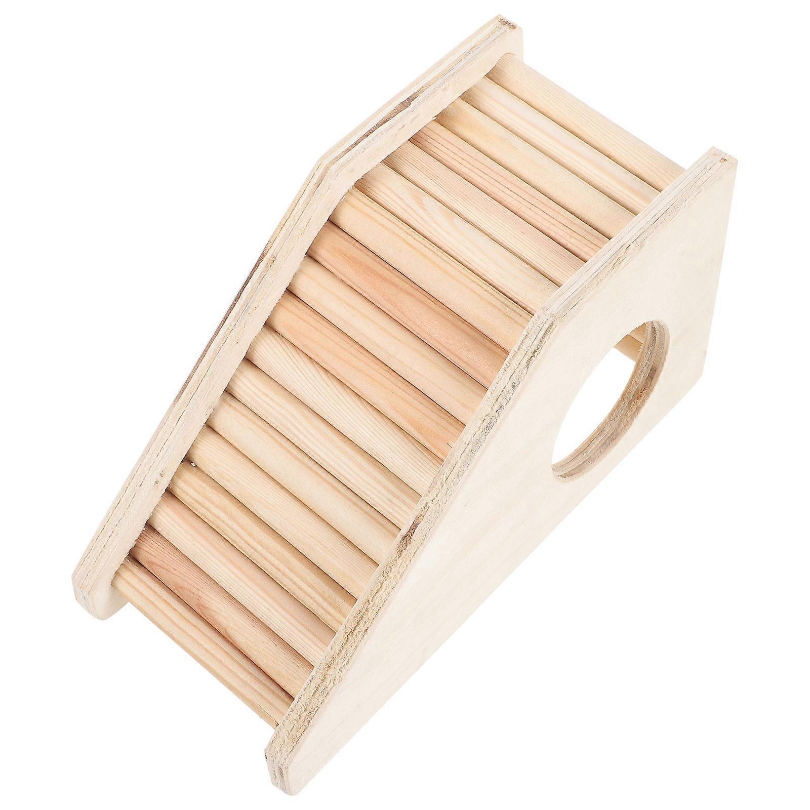 Wood Hamster Nest Ladder for Climbing 2Pcs Durable Multi-Functional Hideout