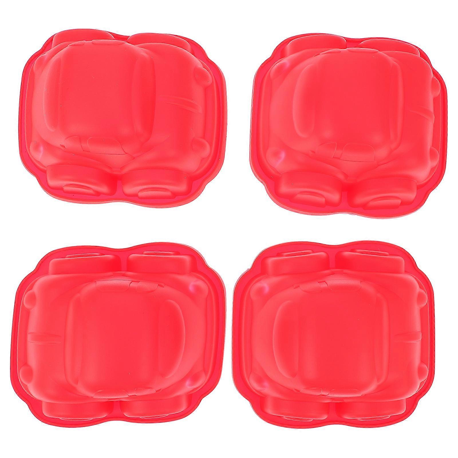 Car Cake Mold Silicone Baking Mold for 8Pcs DIY Home Baking