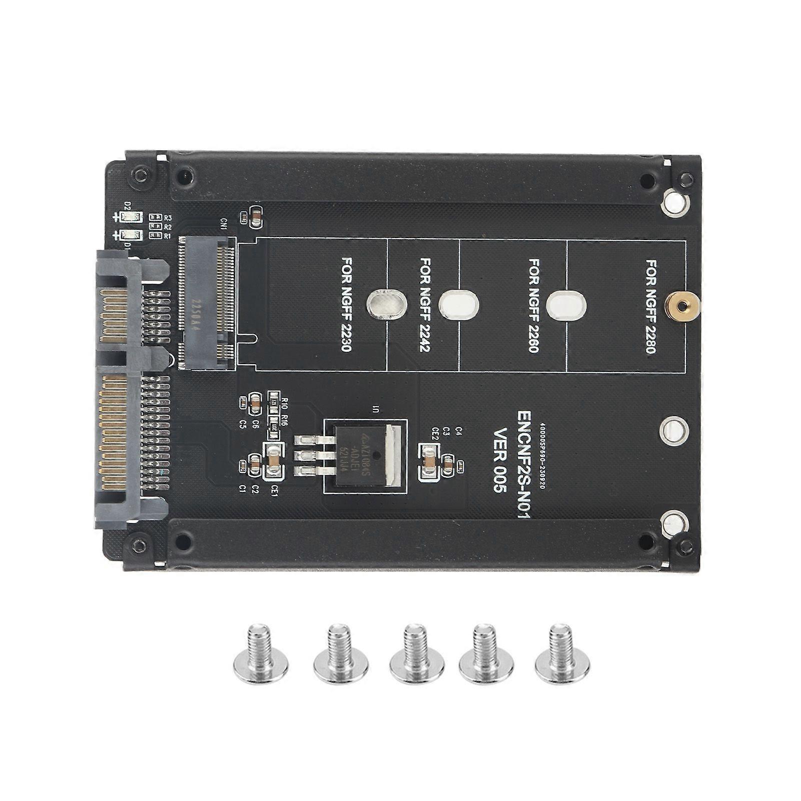 Hochleistungs-22-poliger M.2 NGFF-zu-SATA-Adapter, Plug-and-Play, M.2 zu SATA B Key