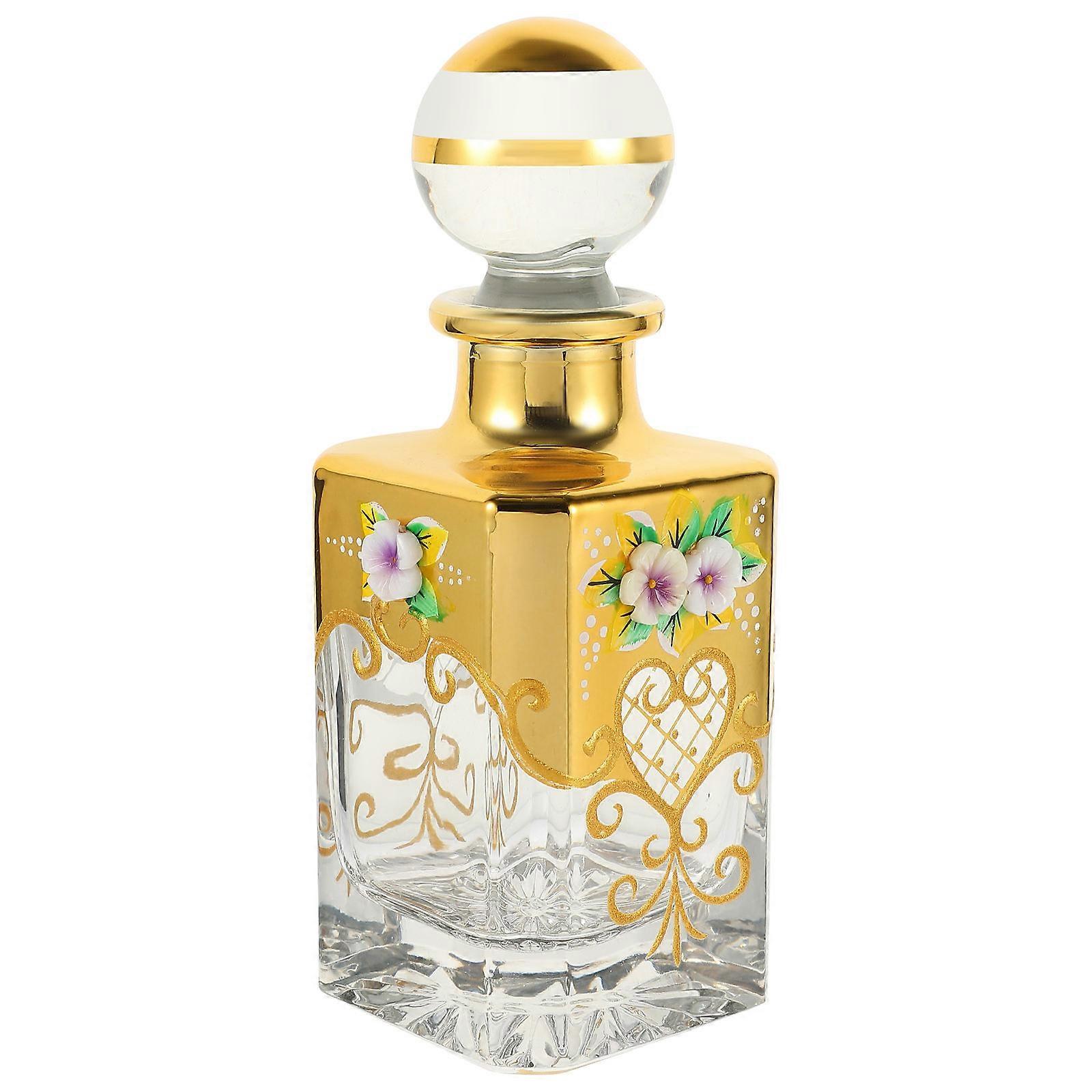 Empty Perfume Bottle Vintage Style for Essential Oil Storage 3Pcs Set