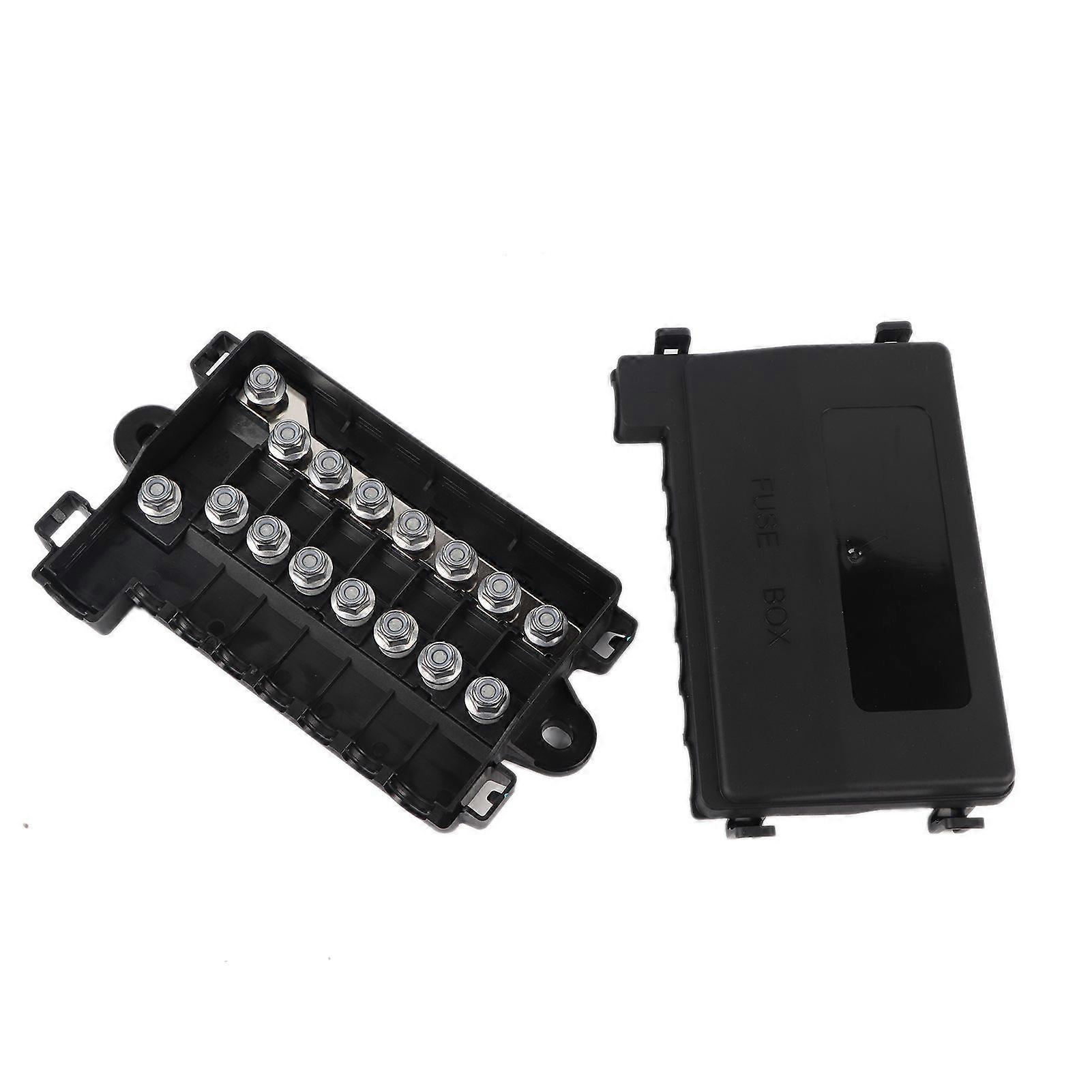 Durable MIDI MultiWay Fuse Block Box Holder Fusebox for RV Car Boat Bus Accessory