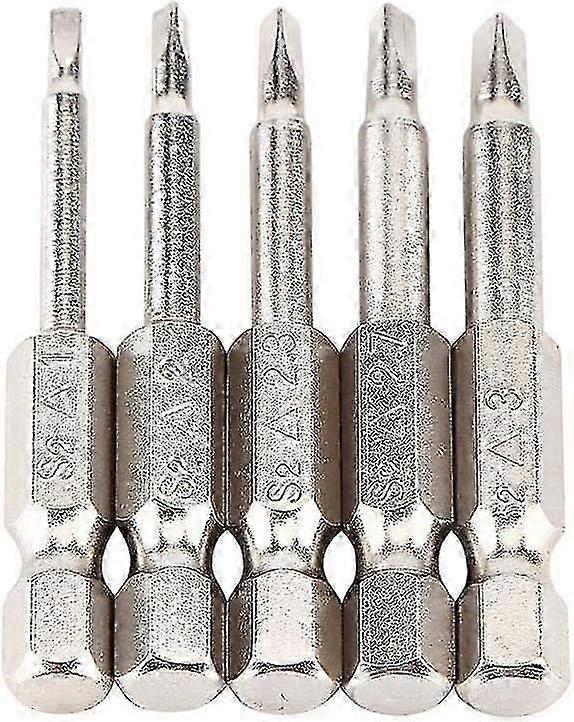 Triangle Head Screwdriver Bit, 5pcs S2 Steel Magnetic Triangular Tip Screwdriver Bit, Pack Of Ta1.8/ Ta2.0/ Ta2.3/ Ta2.7/ Ta3.0