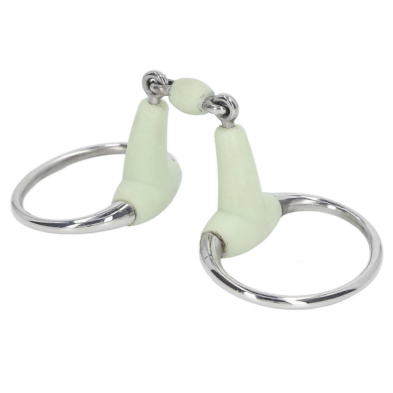 ローラー付き125mmステンレススチール製馬用スナッフルビット(庭での飼育や乗馬用)