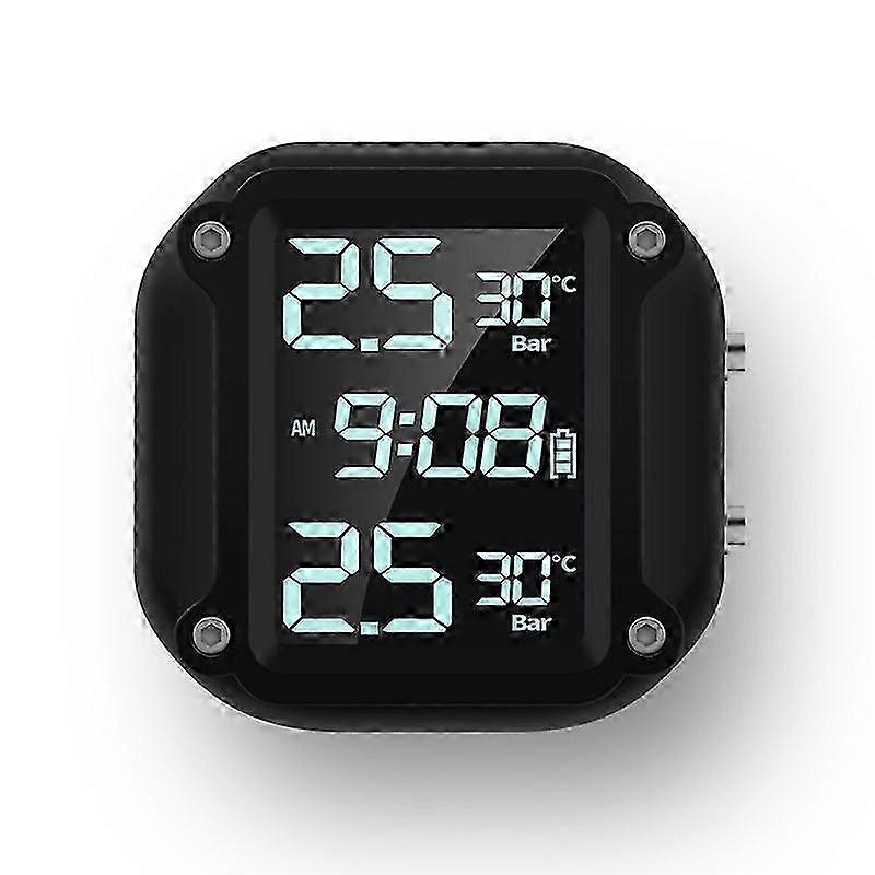 Infitary Wireless Usb Charging Tpms For Motorcycle With 2 External Sensors Digital Display Tire Pressure System 26s