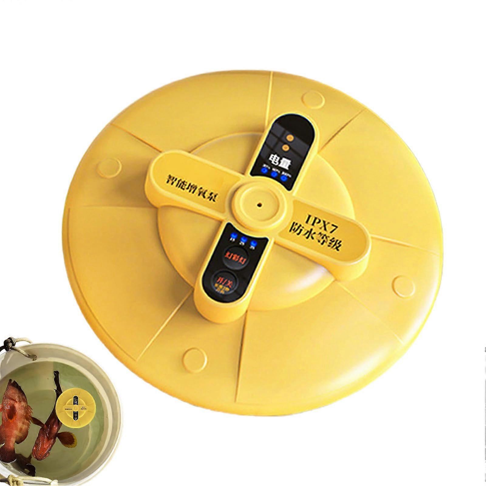 Float Pump Portable Silent Floating Pump, Rechargeable Oxygenator For Bait Bucket, Pool, Travel, Aquarium, Fishing