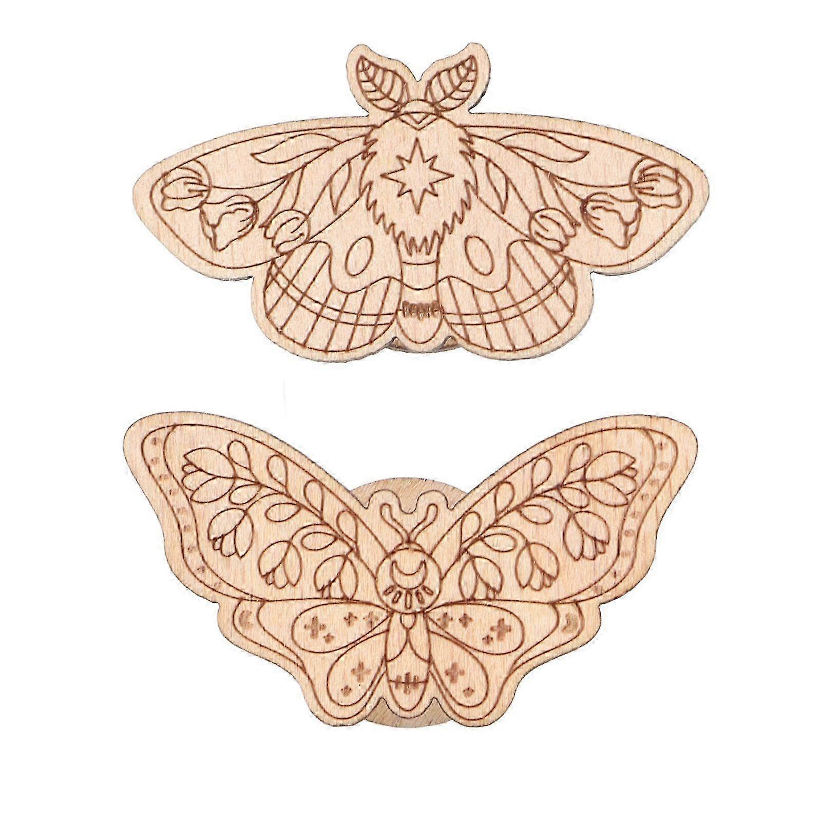 Needle Minder Magnetic Storage Carved Beech Sheet for Cross Stitch Embroidery Handmade Products 3mm Thickness Model 1 and 2