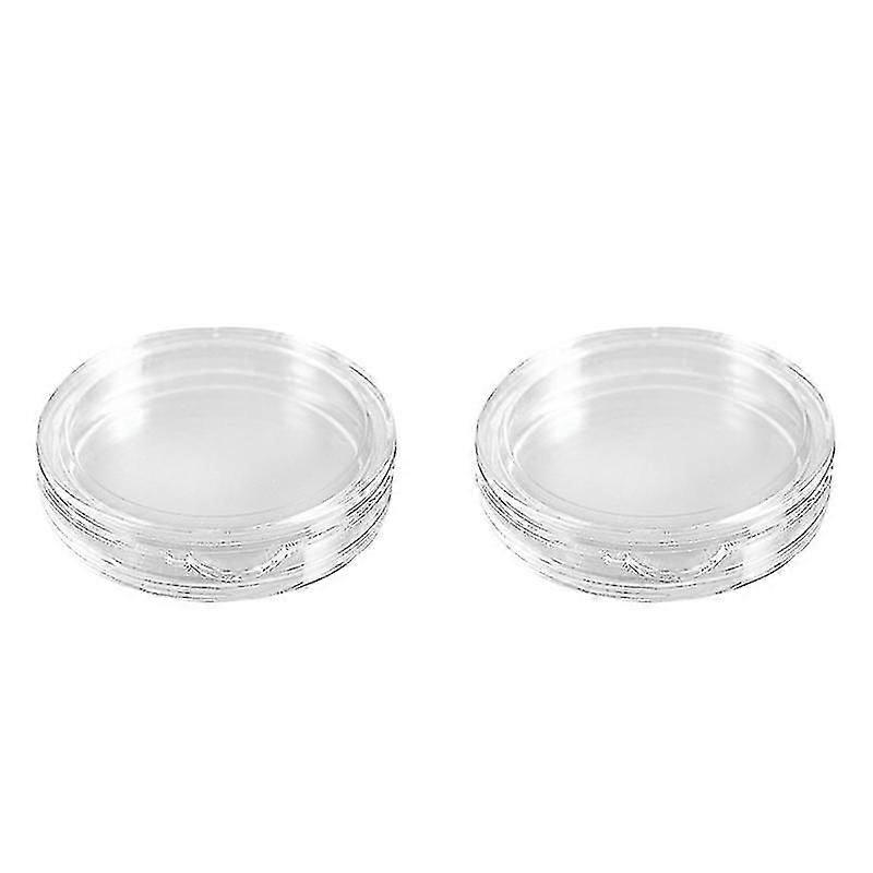 20 stuks doorzichtige plastic kleine ronde doosmunthouder, 10 stuks 18 mm en 10 stuks 22 mm