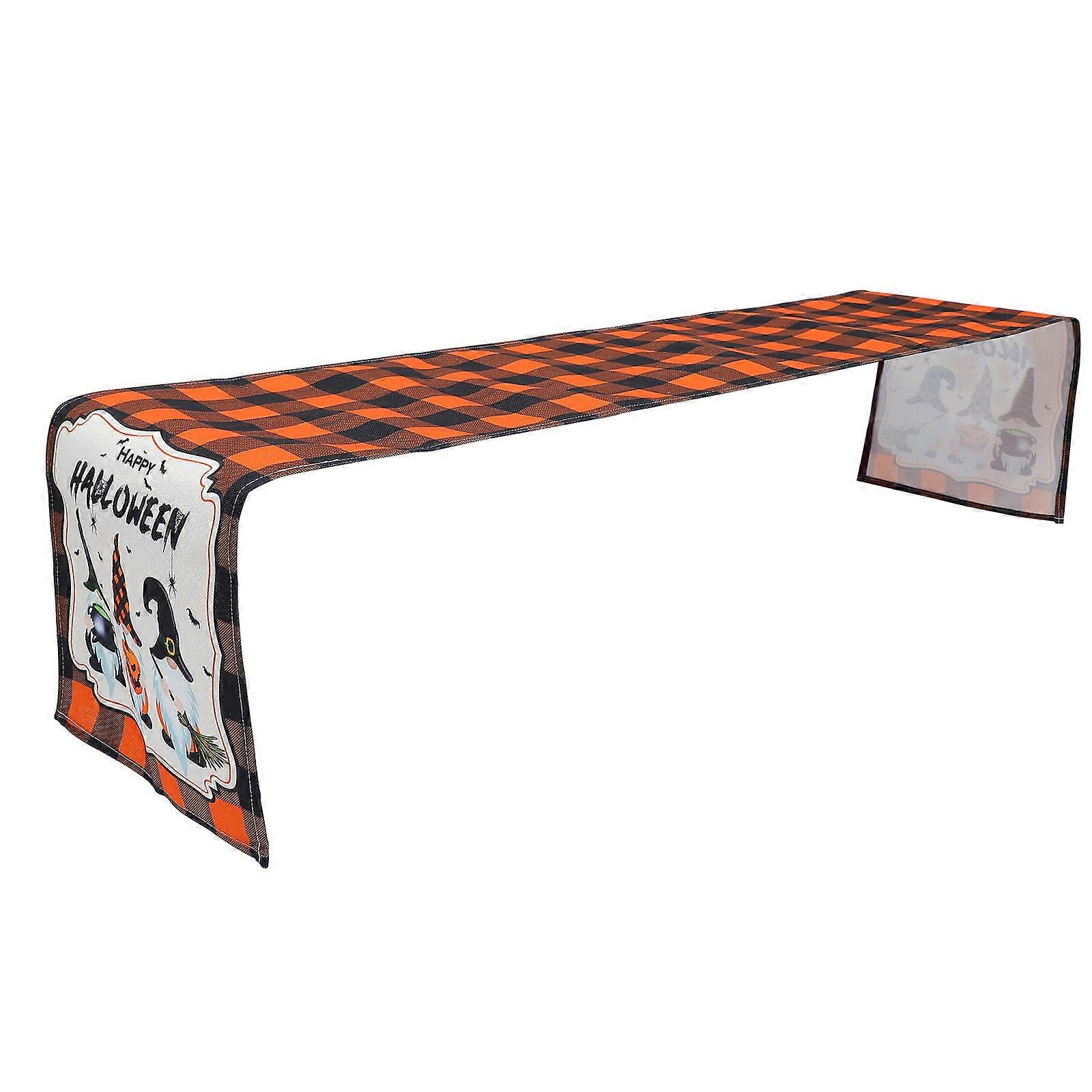 Creative Halloween Table Flag for Festive Decoration Cotton Linen