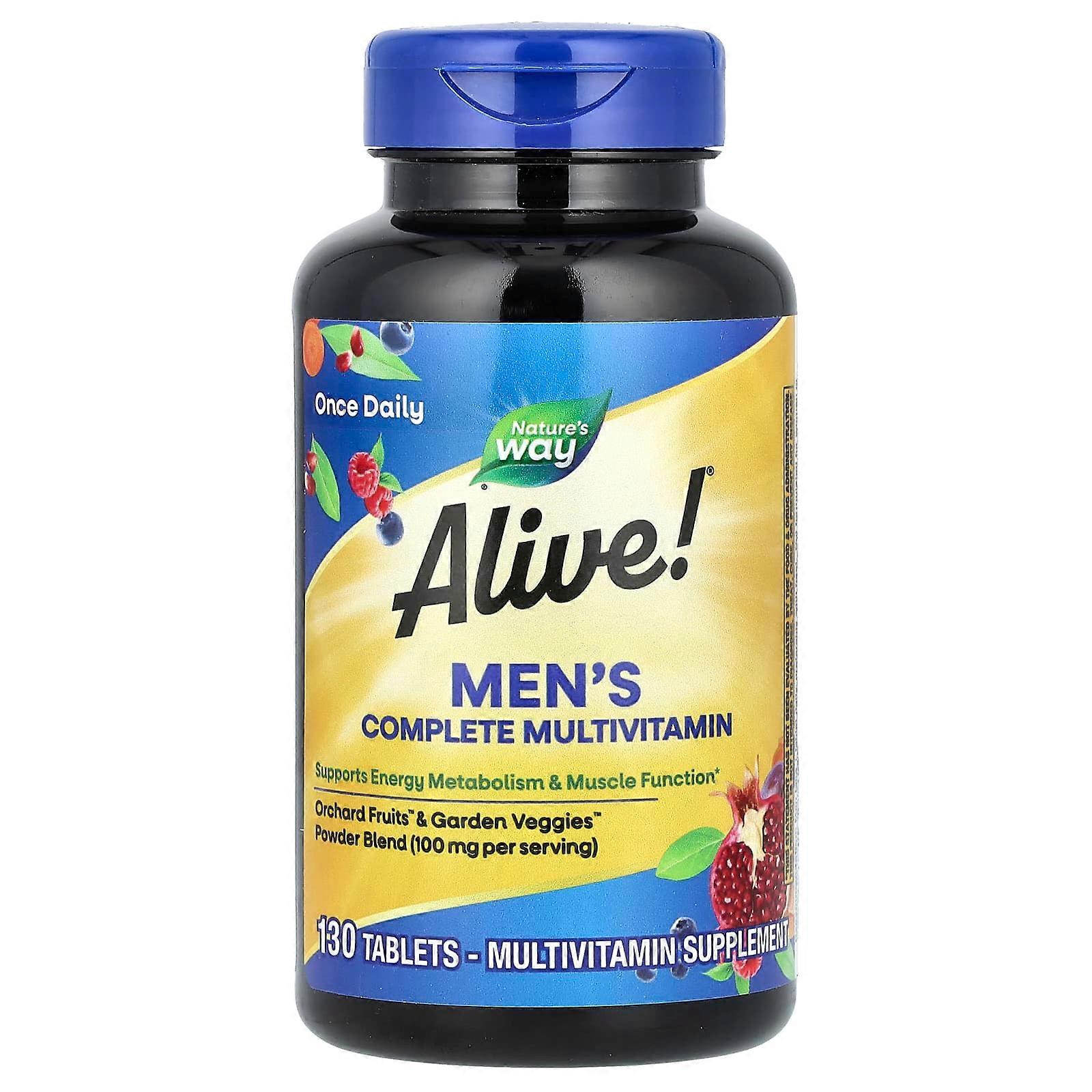 Alive!ÃÂÃÂÃÂÃÂÃÂÃÂÃÂÃÂ¬ÃÂÃÂÃÂÃÂÃÂÃÂÃÂÃÂ Men's Complete Multivitamin, 130 Tablets