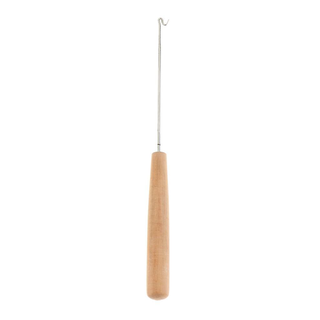 Piano Spring Hook Tool Pointed Style with Wood Handle for Piano Regulating