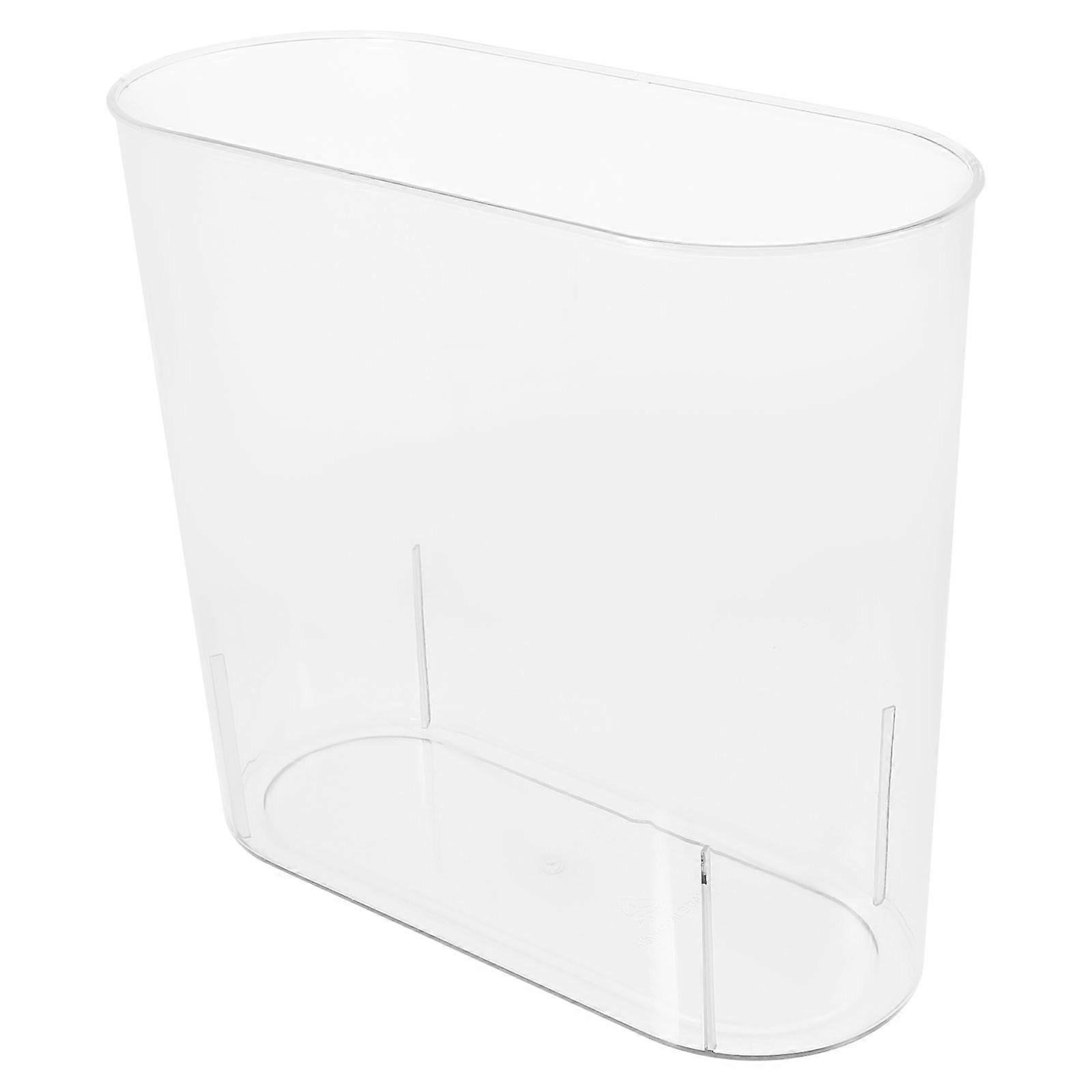 Clear Slim Trash Can Bathroom Garbage Container Bin Rubbish Bin Garbage Container