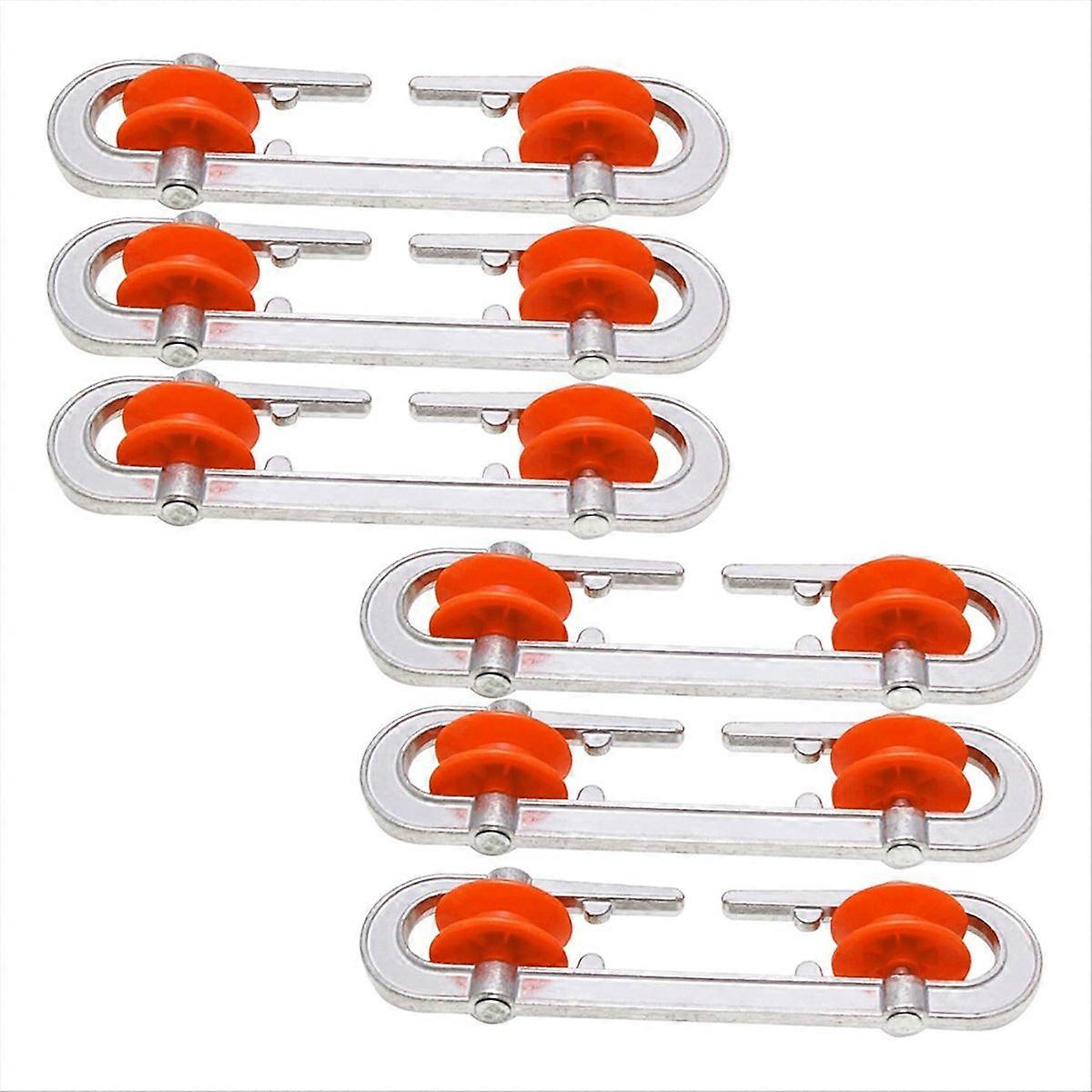 6 Pcs Clothesline Spreader, Outdoor Clothes Line Separator Pulley
