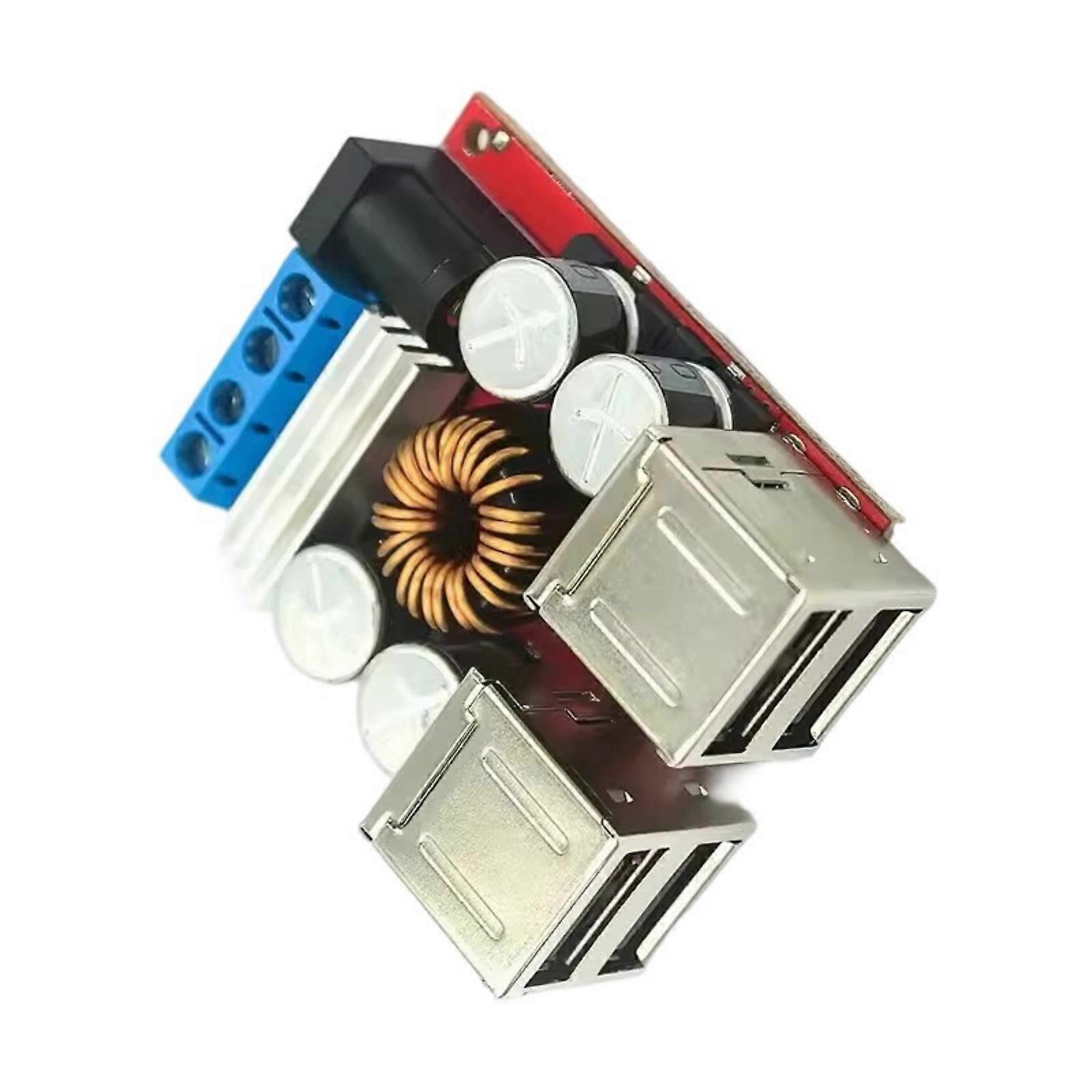5V 8A Power Reduction Device Power Steps down Module Over Power Safety Four USB Outlets For Automotive Electronics Multicolor