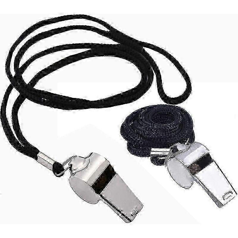 2PCS Referee whistle with lanyard