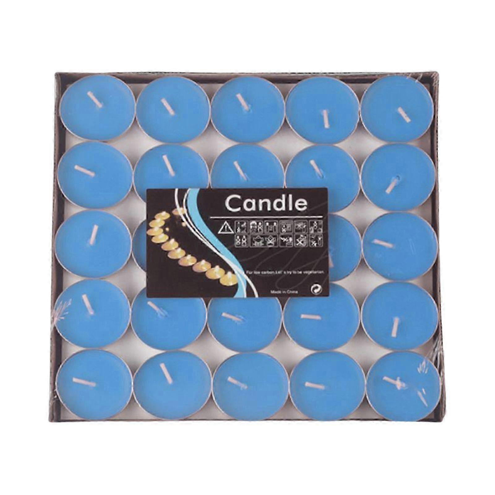 50Pcs Mini Tealight Candles Durable 1.5 Hours Burning Time for Birthday Easter Dating