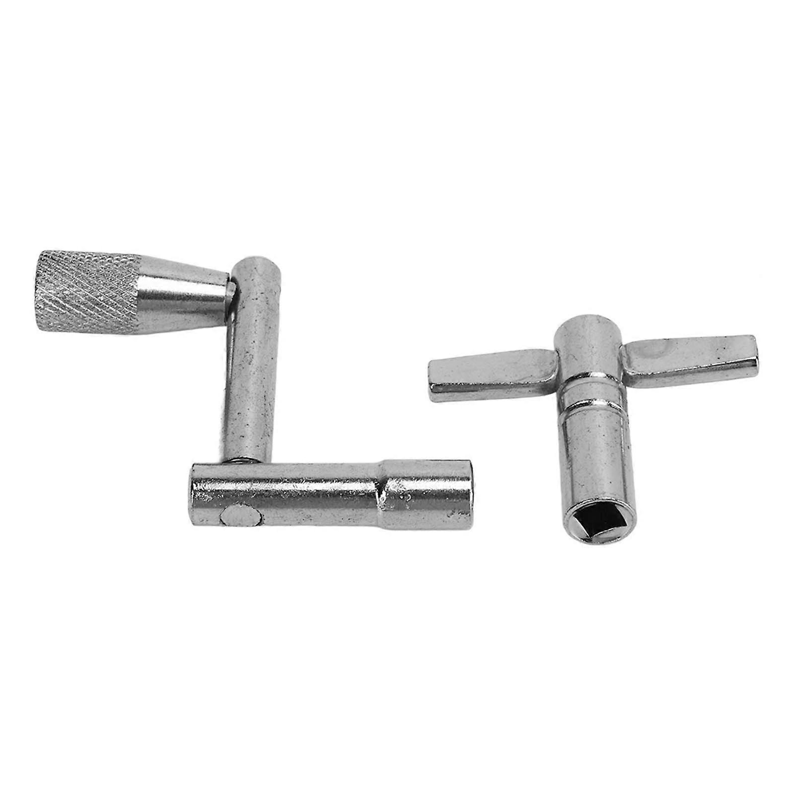 2Pcs Drum Key Standard Universal Turning Tool Metal Parts Accessories Z and T Shape