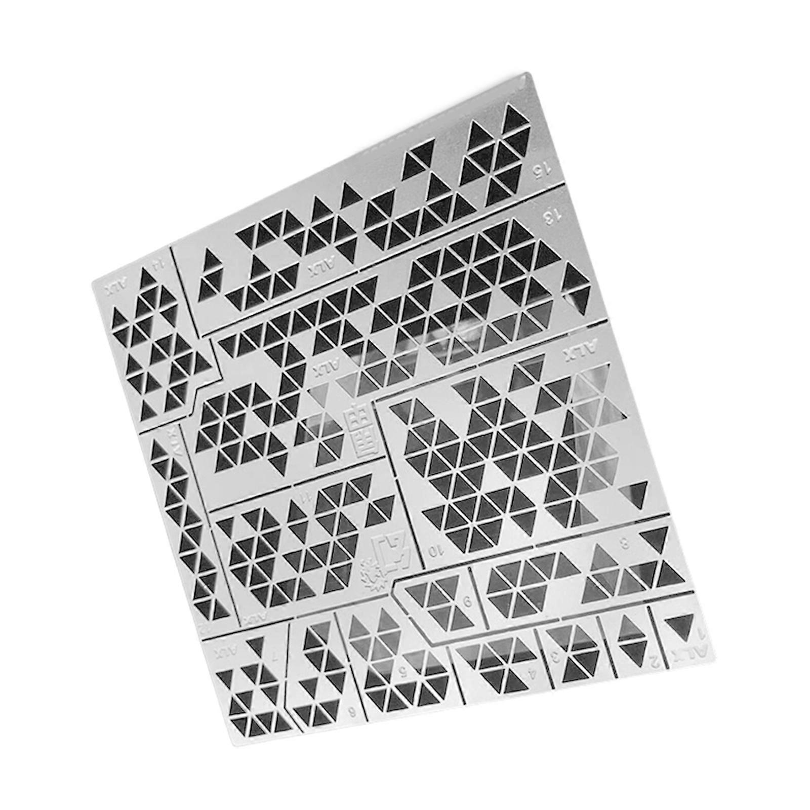 Precision Stencil Board For Model Enthusiasts And Handmade Crafters Stainless Steel Model Sprays Stencil Plate Multicolor