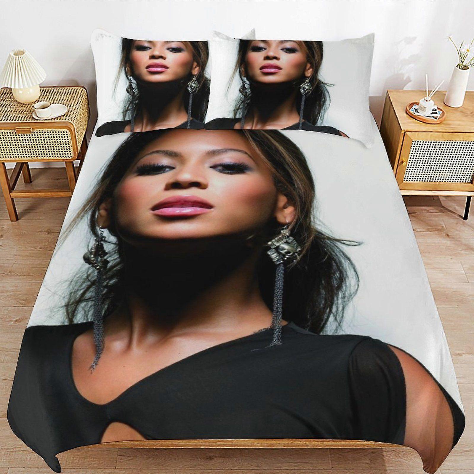 u1 Beyonc Practical Zip Function Smooth Bedding Surface Soft Layer Duvet Cover Sets for Rest Night n1