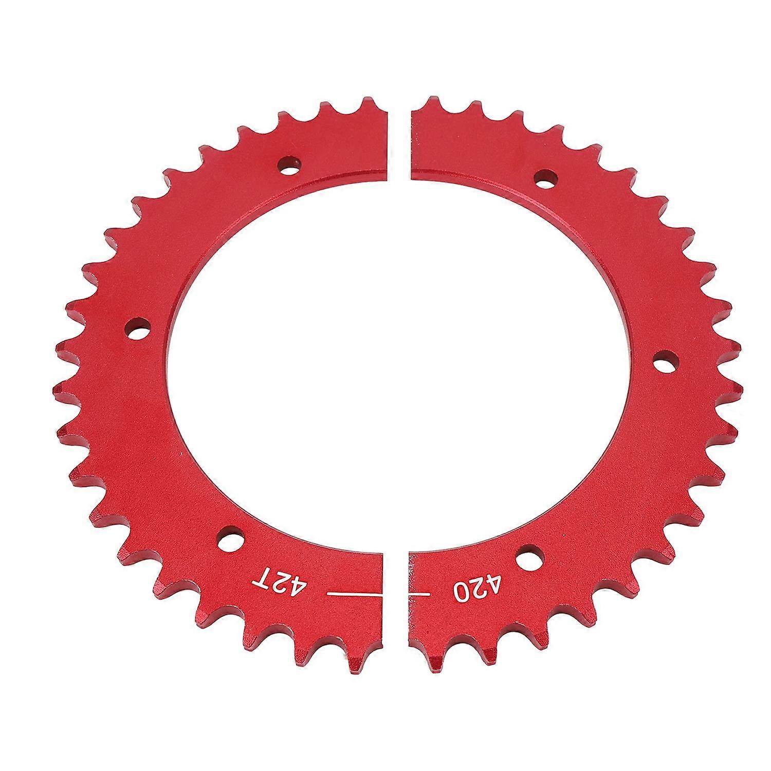 Universal Split Sprocket 420 Chain 42 Tooth Aluminum Alloy Rear Split Sprocket for Predator Mini Bik