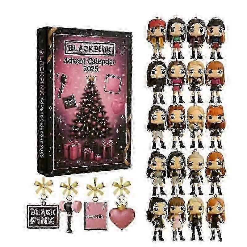 Musta Vaaleanpunainen 2025 Adventtikalenteri.z