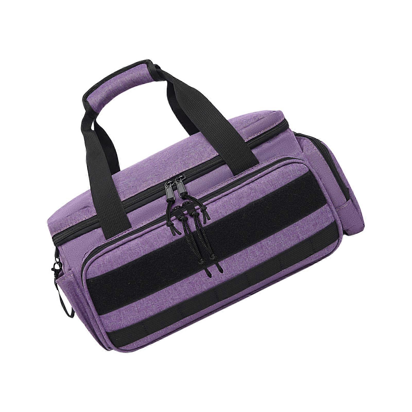 Multipurpose Electrician Tool Organizer Bag Heavy Duty Storage Container With Padded Handles And Anti Slip Base  Purple