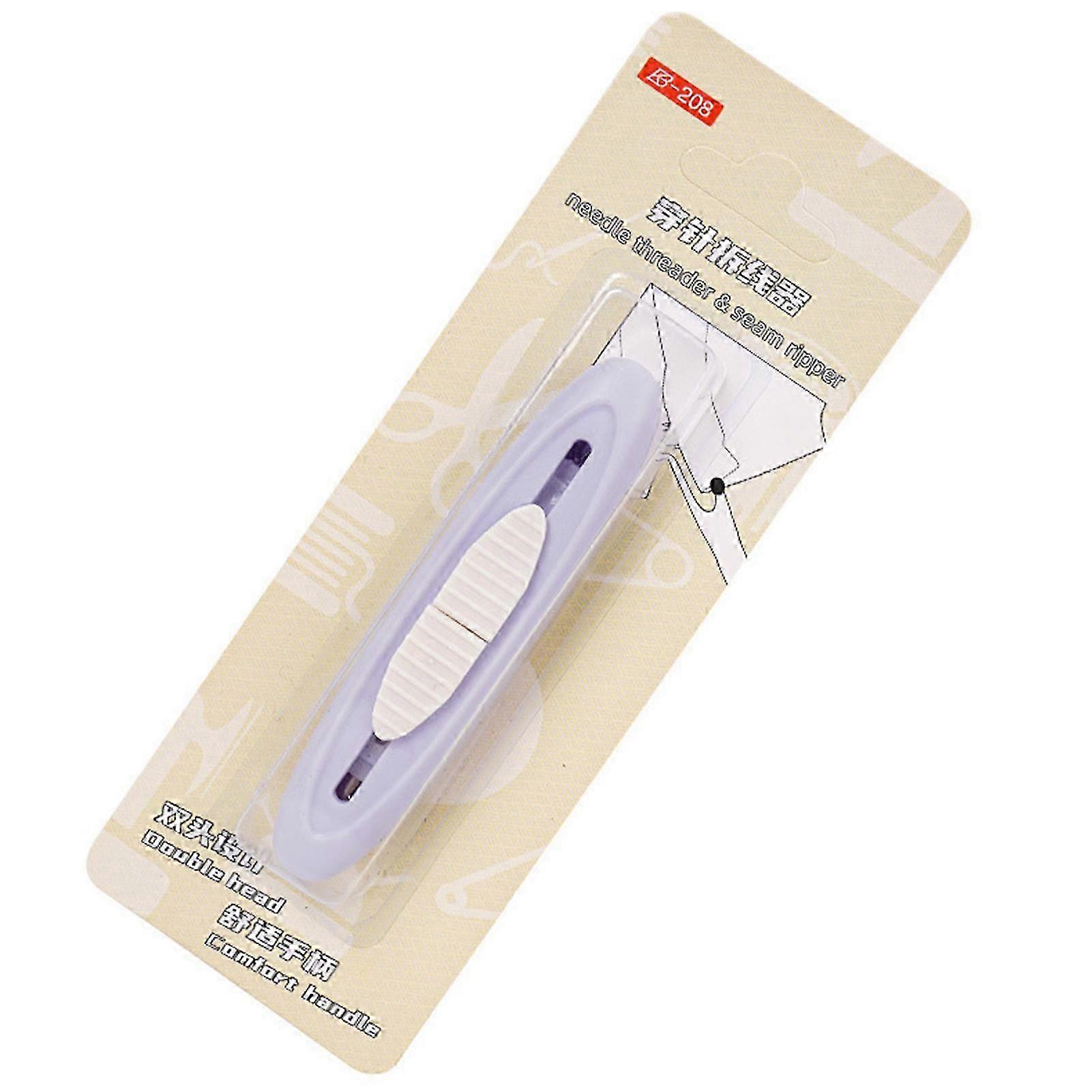 2-in-1 Needle Threader, Automatic Needle Threader Seam Ripper Tool for Hand Sewing Knitting Crafts