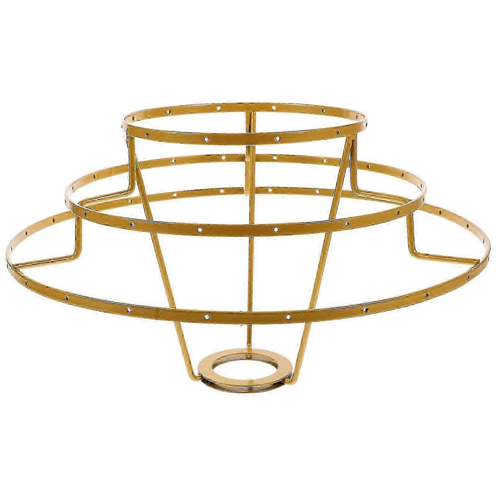 Lampskärmsram 3-lagers metallringstöd Ljusburskydd Skärmringmonterare Highway SH