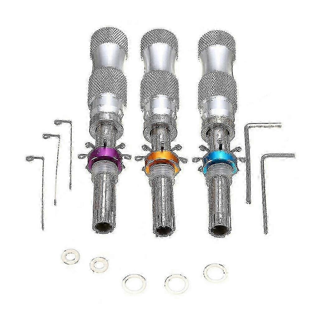 Professional locksmith tools for padlock - 7 pin cross pick tubular lock set (3pcs)