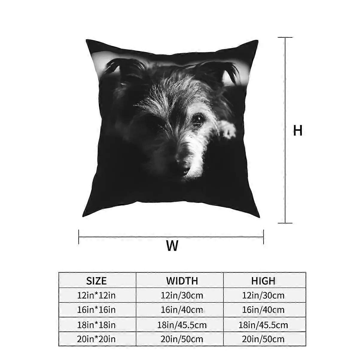 Scottish Terrier Dog Square Pillow Case Polyester Cushions for Sofa Scottie  Cushion Covers