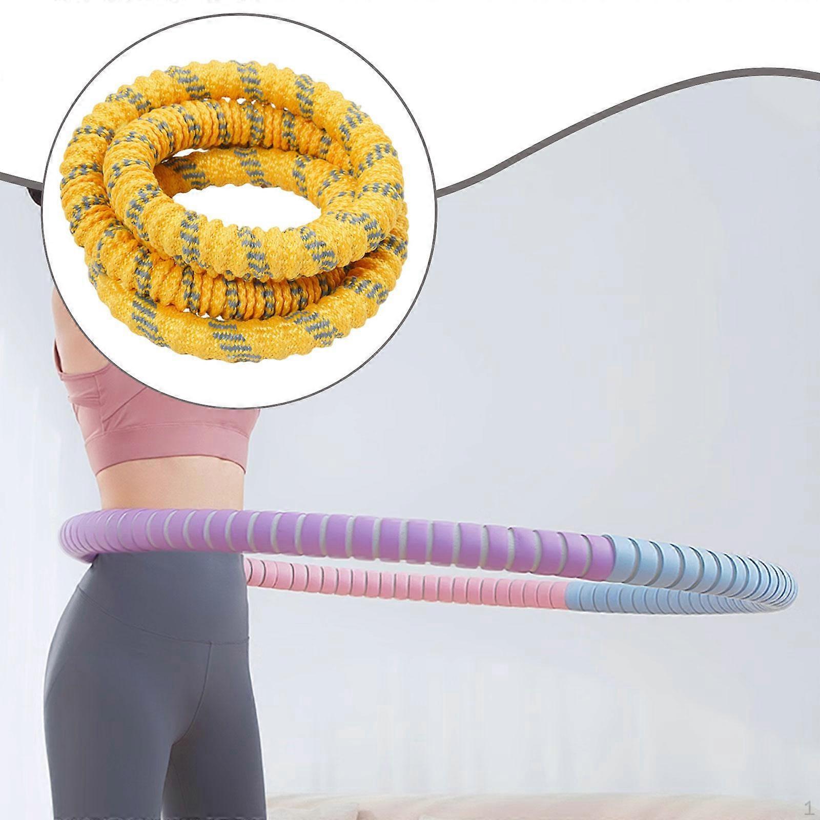 Fitness Hoop Abdomen Circles Foldable Comfortable Workout Device Exercise for Home