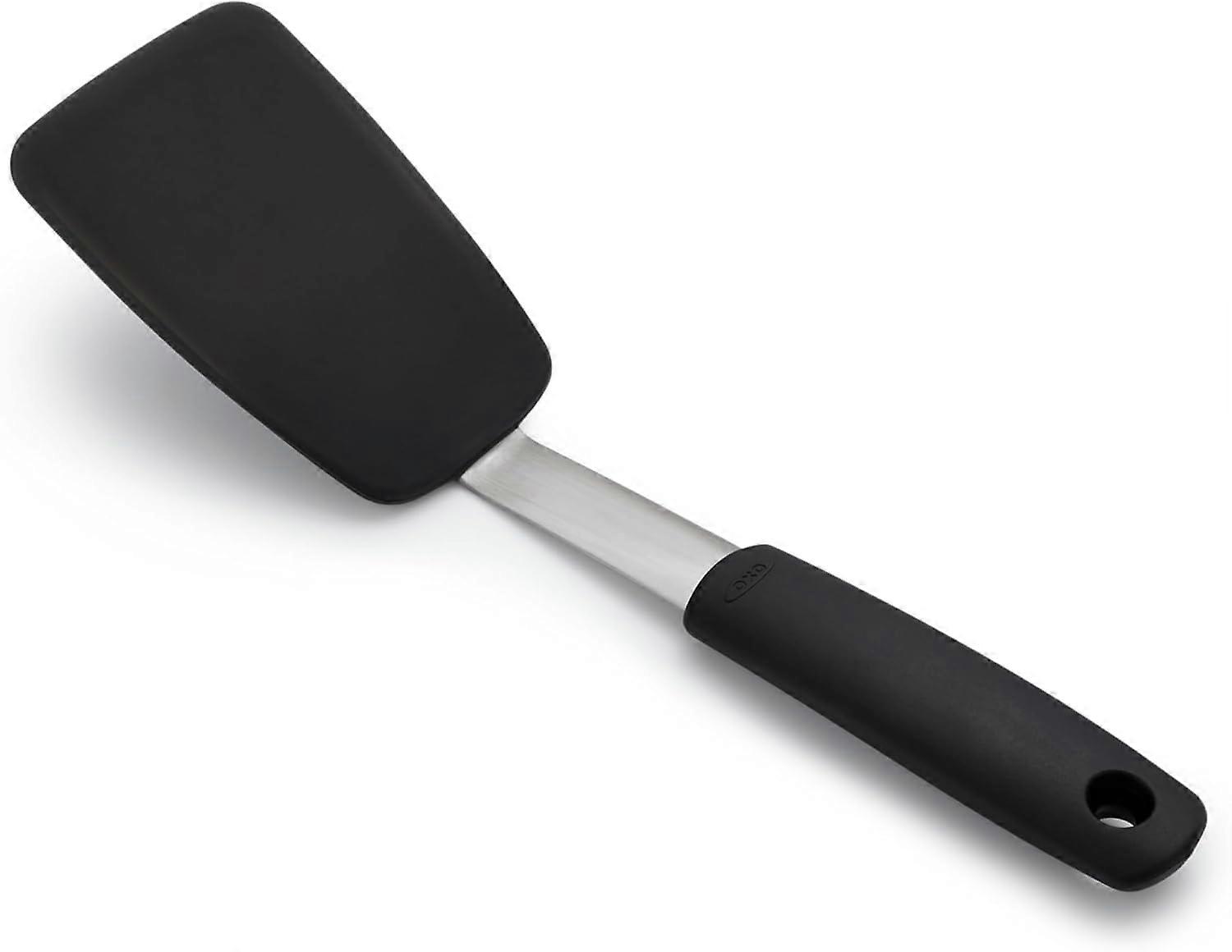 Silicone Flexible Frying spatula, Black