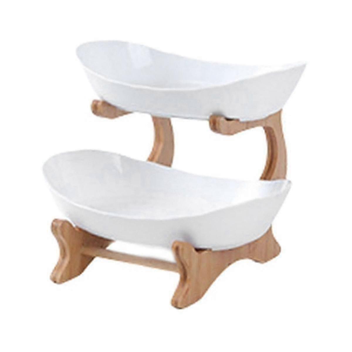 Partitioned Fruit Bowl and Dessert Trays for Kitchen Dining Tableware