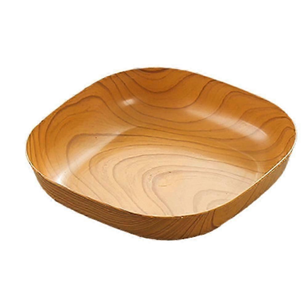 Spit Bone Dish Kitchen Wood Grain Plastic Square Plate Dried Fruit Fruit Cake