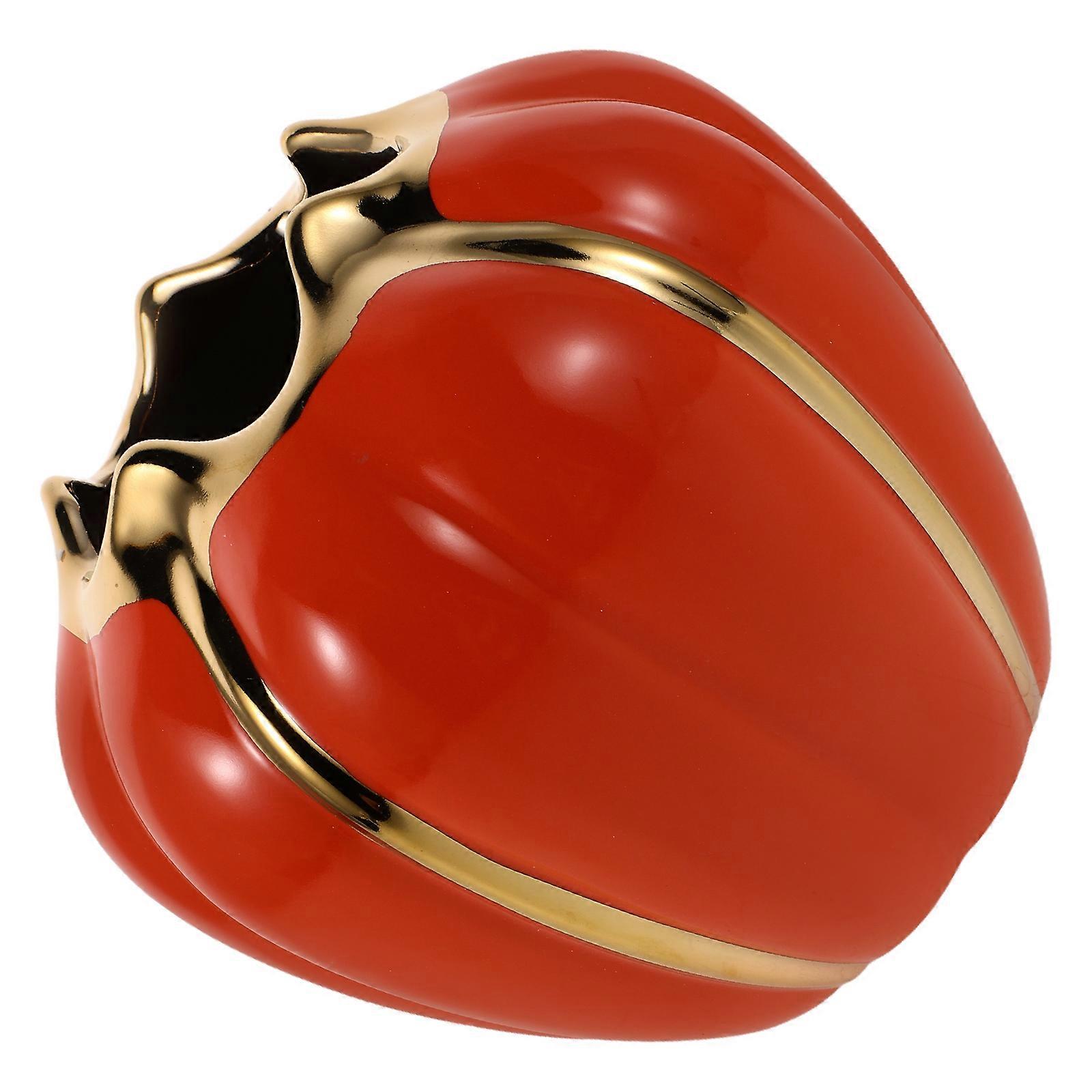 Pumpkin Utensil Holder Ceramic Fall Kitchen Decor Organizer for Storage Use